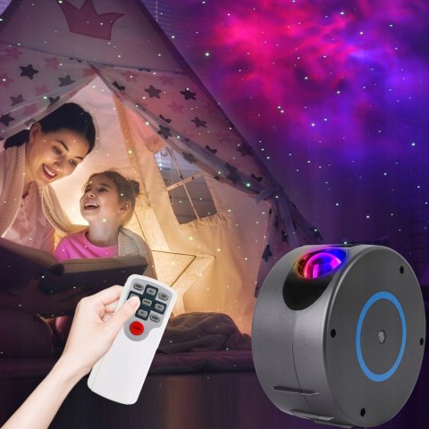 Galaktyczny Projektor Gwiazd 3D LED Planetarium Domowe Rzutnik Nieba Pilot