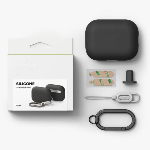 RINGKE SILICONE APPLE AIRPODS PRO 3 BLACK