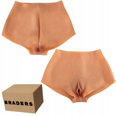 Realistyczne Silikonowe majtki z waginą i odbytem TRANS CROSDRESSING Pochwa