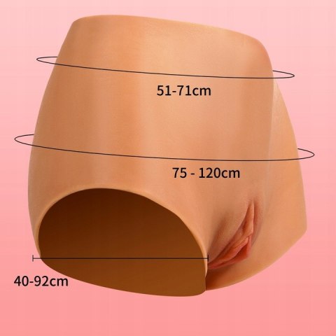 Realistyczne Silikonowe majtki z waginą i odbytem TRANS CROSDRESSING Pochwa