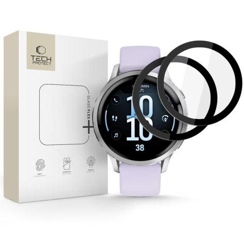SZKŁO HYBRYDOWE TECH-PROTECT GLASS FLEX+ 2-PACK GARMIN VENU 4 (41 MM) BLACK