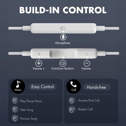 Słuchawki Tech-Protect Ultraboost Core G2 Lightning - białe