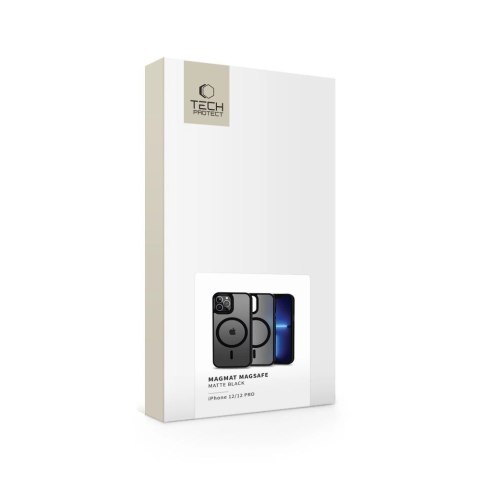 Etui Tech-Protect MagMat MagSafe na iPhone 12 / 12 Pro - czarny mat