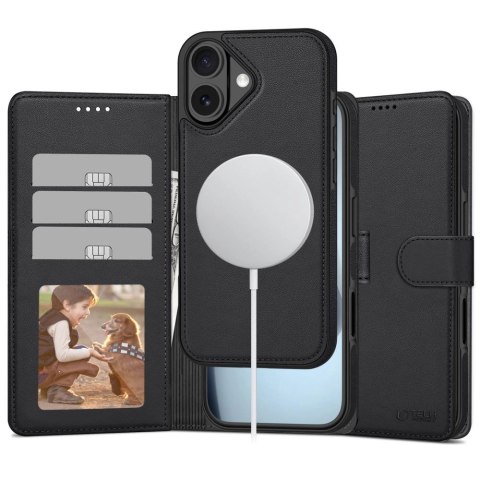 Etui Tech-Protect Wallet MagSafe na iPhone 17 - czarny mat