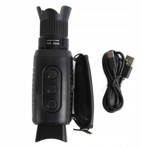 Lornetka Noktowizyjna z podczerwienią 1000m - HD TFT LCD Zoom X10 IR