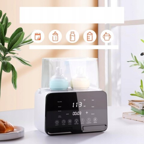 PODGRZEWACZ DO MLEKA I BUTELEK 7W1 - STERYLIZATOR, TERMOSTAT, LAMPKA NOCNA