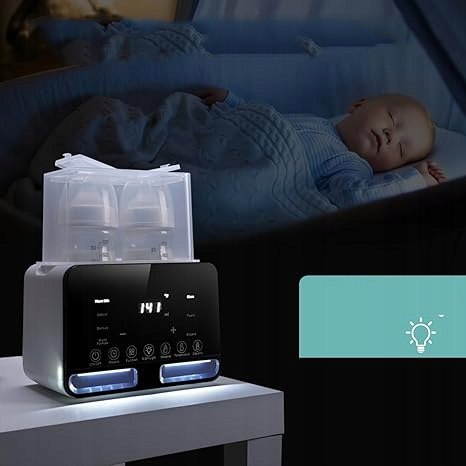 PODGRZEWACZ DO MLEKA I BUTELEK 7W1 - STERYLIZATOR, TERMOSTAT, LAMPKA NOCNA