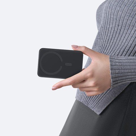 Powerbank Baseus EnerFill FM11 Ultra-Mini 10000mAh 22,5W kompatybilny z MagSafe z kablem Baseus Simple USB-C 20V/3A 30cm - czarn