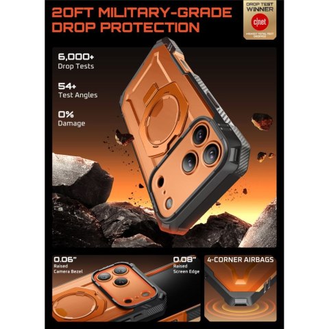 SUPCASE UB GRIP PRO MAG MAGSAFE IPHONE 17 PRO CLEAR/CORAL