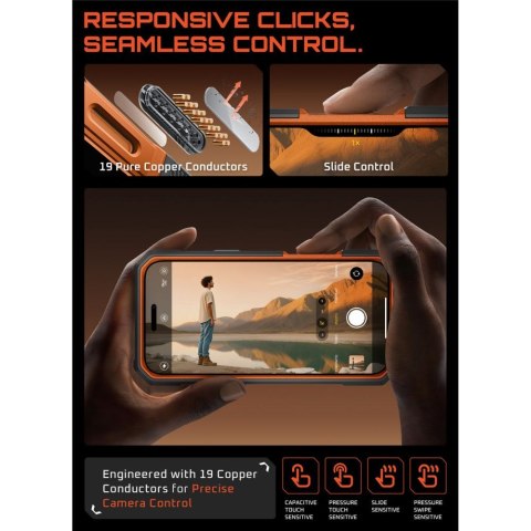 SUPCASE UB GRIP PRO MAG MAGSAFE IPHONE 17 PRO MAX CLEAR/CORAL