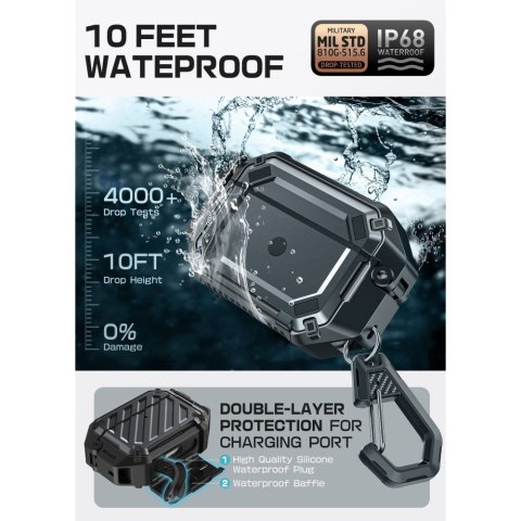 SUPCASE UNICORN BEETLE PRO MAGSAFE IP68 APPLE AIRPODS PRO 3 BLACK