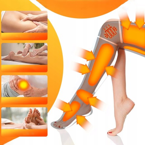 Drenaż Limfatyczny Nóg Masażer - Urządzenie Uciskowe z Funkcją Podgrzewania