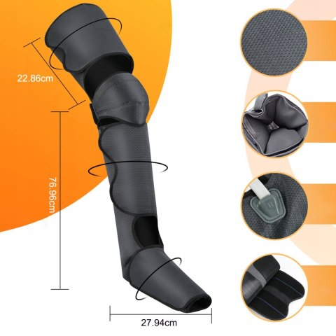 Drenaż Limfatyczny Nóg Masażer - Urządzenie Uciskowe z Funkcją Podgrzewania