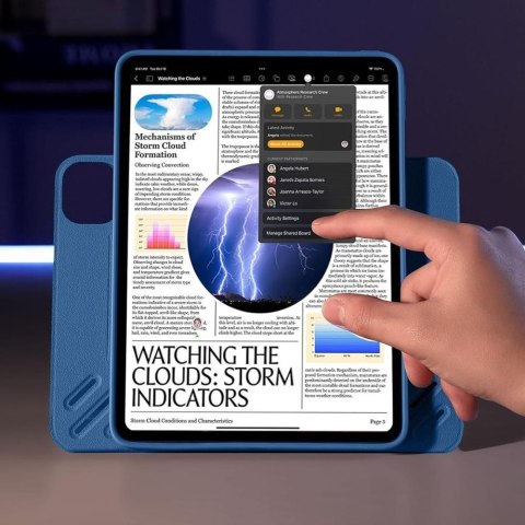 ESR FLIP HYBRID IPAD PRO 13" 7 / 8 / 2024-2025 NAVY BLUE