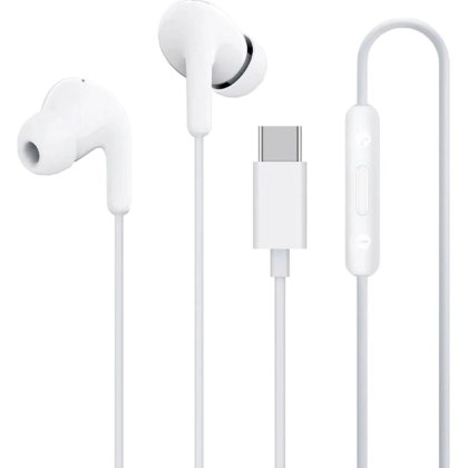 Słuchawki przewodowe Xiaomi BHR8931GL dokanałowe USB-C z pilotem - białe