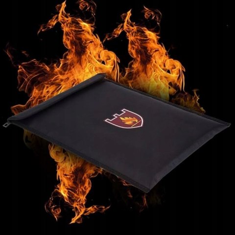 Torba Ognioodporna i Wodoodporna na Dokumenty, Pieniądze Paszport z Zamkiem