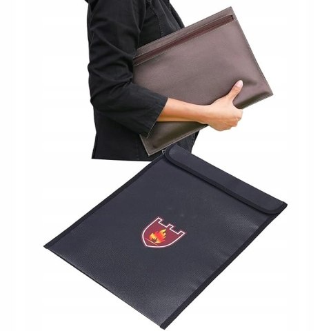 Torba Ognioodporna i Wodoodporna na Dokumenty, Pieniądze Paszport z Zamkiem