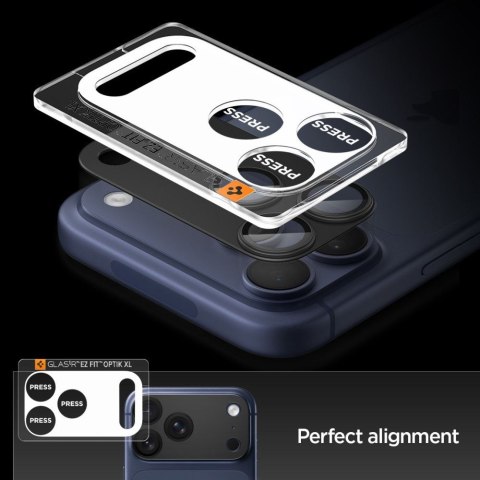 OSŁONA APARATU SPIGEN OPTIK PRO XL GLAS.TR "EZ FIT" CAMERA PROTECTOR IPHONE 17 PRO MAX BLACK