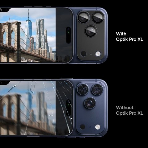 OSŁONA APARATU SPIGEN OPTIK PRO XL GLAS.TR "EZ FIT" CAMERA PROTECTOR IPHONE 17 PRO MAX BLACK