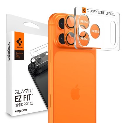 OSŁONA APARATU SPIGEN OPTIK PRO XL GLAS.TR "EZ FIT" CAMERA PROTECTOR IPHONE 17 PRO MAX ORANGE