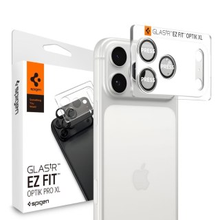 OSŁONA APARATU SPIGEN OPTIK PRO XL GLAS.TR "EZ FIT" CAMERA PROTECTOR IPHONE 17 PRO MAX SILVER
