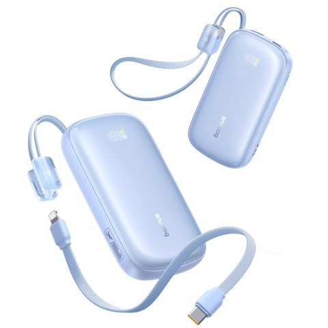 Powerbank Baseus EnerFill FC21 Qpow 3 Ultra 20000mAh 22.5W z wyświetlaczem z dołączonym kablem - niebieski