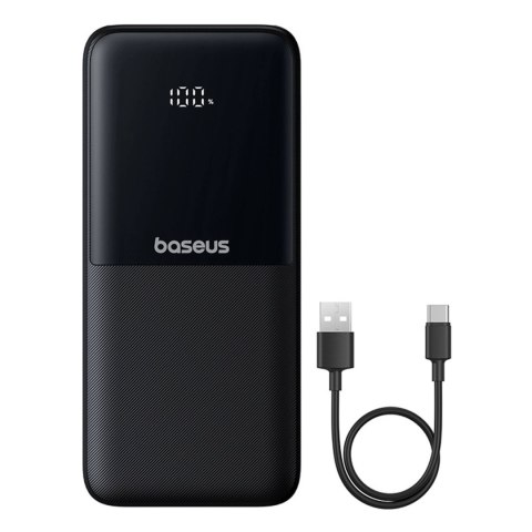 Powerbank Baseus Lipow 10000mAh 22.5W z podwójnym wbudowanym kablem z wyświetlaczem (z dodatkowym czarnym kablem Baseus Simple U
