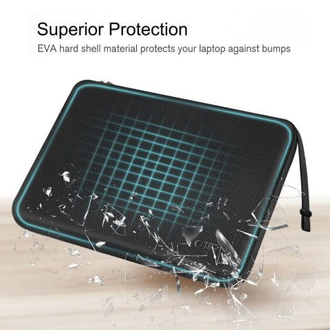 TECH-PROTECT HARDPOUCH LAPTOP 13-14 BLACK/BLACK