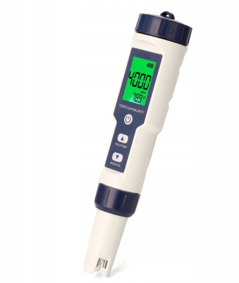 5w1 Cyfrowy Tester Jakości Wody pH TDS EC Temp do Wody Pitnej Basenu stawu