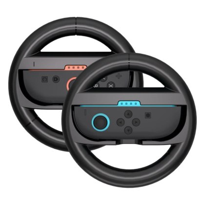 Kierownica wyścigowa do kontrolera Joy-Con Nintendo Switch 2 (opakowanie 2 szt.) - czarna
