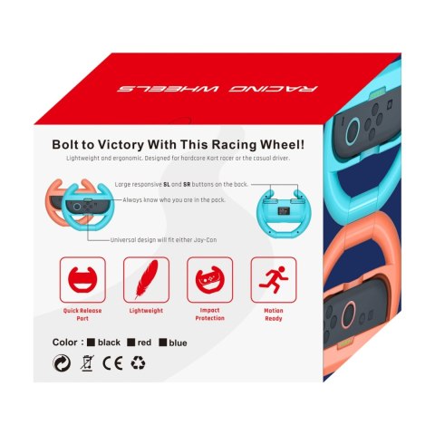 Kierownica wyścigowa do kontrolera Joy-Con Nintendo Switch 2 (opakowanie 2 szt.) - czarny