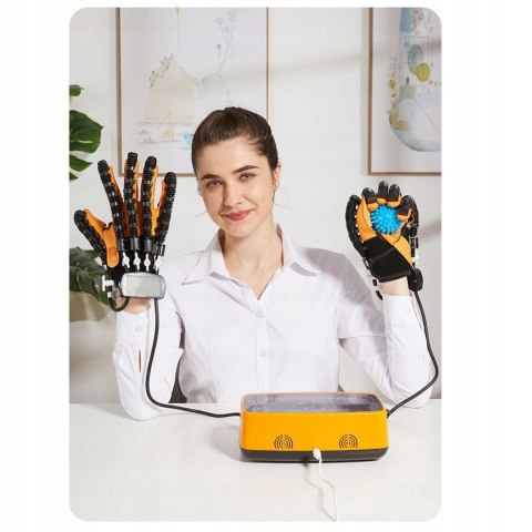 Robotyczna rękawica rehabilitacyjna na lewą i prawą rękę, 9 trybów terapii