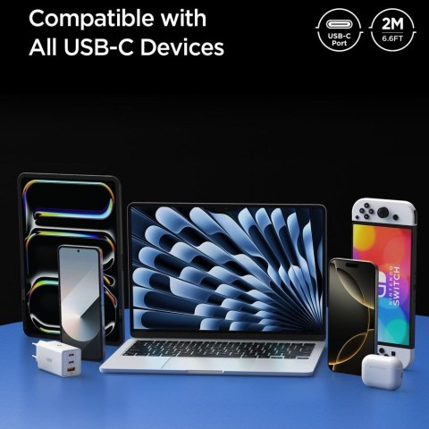 SPIGEN EB10020CC ESSENTIAL TYPE-C CABLE 100W 200CM BLACK