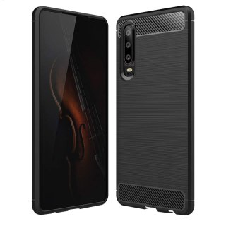 Elastyczne etui Carbon Case do Huawei P30 czarny