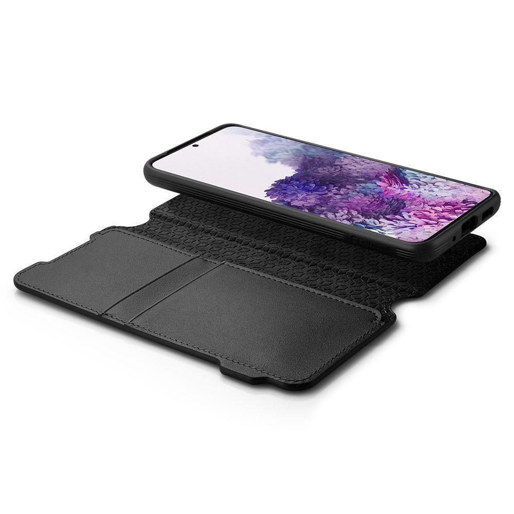 Etui Spigen Ciel Wallet Brick do Samsung Galaxy S20+ Plus czarny