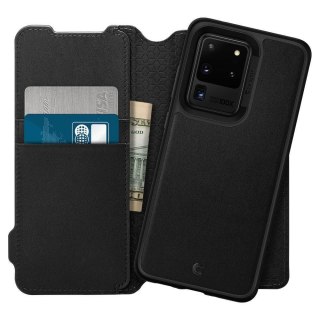 Etui Spigen Ciel Wallet Brick do Samsung Galaxy S20 Ultra czarny