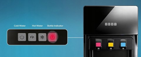 Elektryczny Dystrybutor Dozownik Wody Grzanie Chłodzenie Kompresor Automat