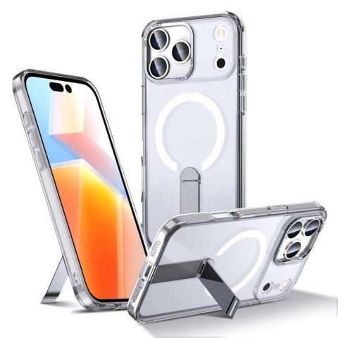 Etui Hybrid Armor X na Samsung Galaxy S26 z podstawką kompatybilne z MagSafe - przezroczyste