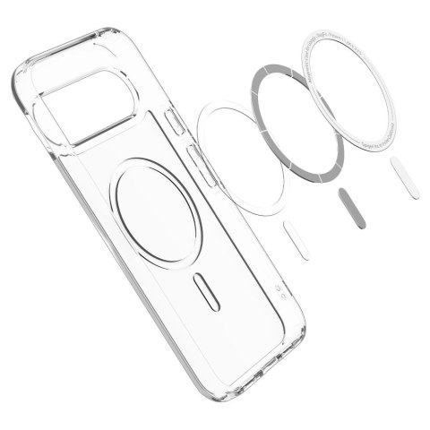 Etui Spigen Ultra Hybrid Mag MagSafe na Google Pixel 10 / 10 Pro - przezroczysto-białe
