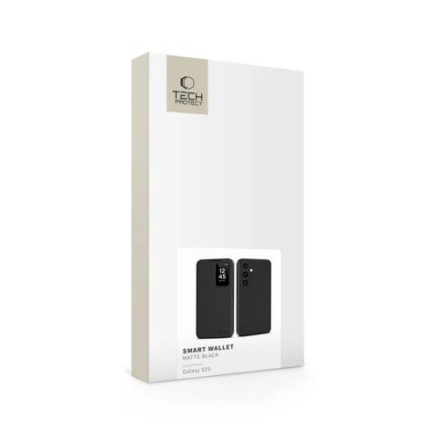 Etui Tech-Protect Smart Wallet na Samsung Galaxy S25 - czarny mat