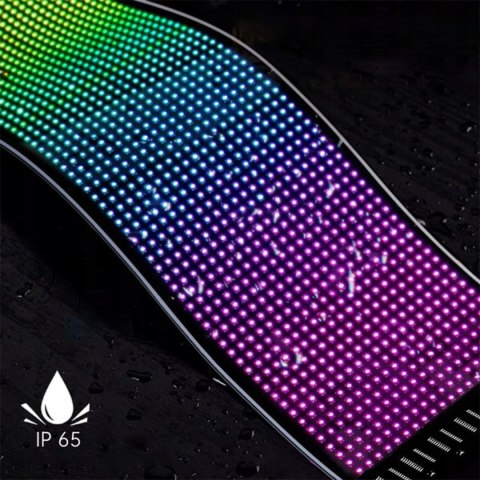 Nowoczesny Wyświetlacz Ekran LED do Samochodu Kolorowy Sterowany Aplikacją