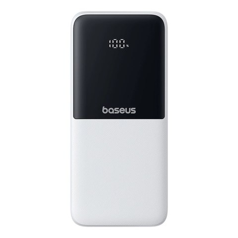 Powerbank Baseus Lipow 10000mAh 22,5W z dwoma wbudowanymi kablami (z kablem Baseus Simple USB-A - USB-C 3A 20cm) - biały