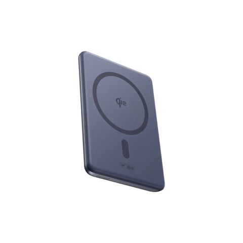 Powerbank Baseus PicoGo AM31 Qi2 5000mAh 20W ultracienki kompatybilny z MagSafe z podstawką z kablem plecionym Baseus Simple USB