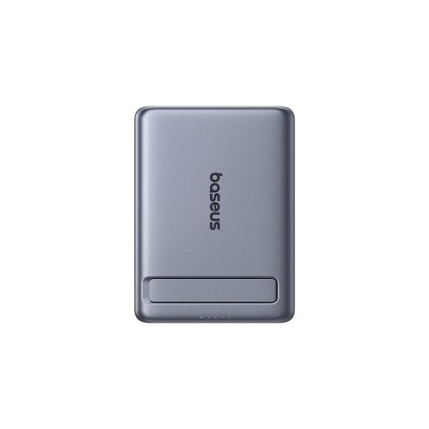 Powerbank Baseus PicoGo AM31 Qi2 5000mAh 20W ultracienki kompatybilny z MagSafe z podstawką z kablem plecionym Baseus Simple USB