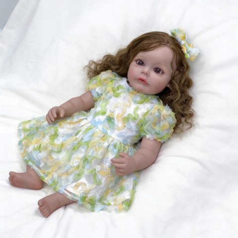 Śpiąca Lalka Alicja Reborn 55 cm Jak Prawdziwe Niemowlę Realistyczna Brader