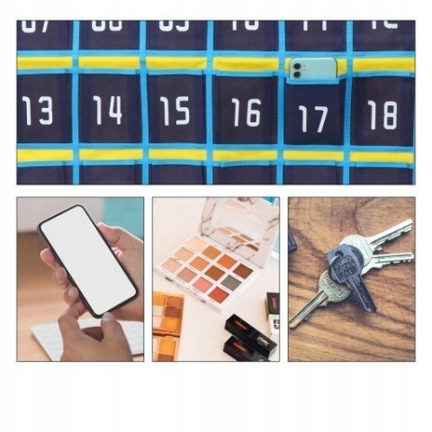 Organizer na telefony 42 numerowanych kieszeni do klasy i biura Braders