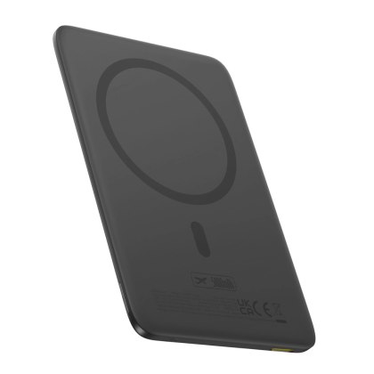 Powerbank Baseus PicoGo AM41 Ultra-Slim 5000mAh 20W kompatybilny z MagSafe z kablem Baseus Simple USB-C 60W 30cm - czarny