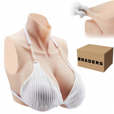 Realistyczne Silikonowe Piersi Rozm H Kość Słoniowa Do Cosplay i Drag Show