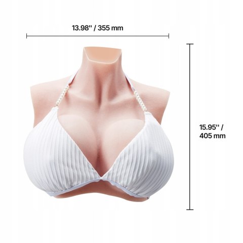 Silikonowe Sztuczne Piersi K Cup Wysoki Dekolt Realistyczne Cosplay