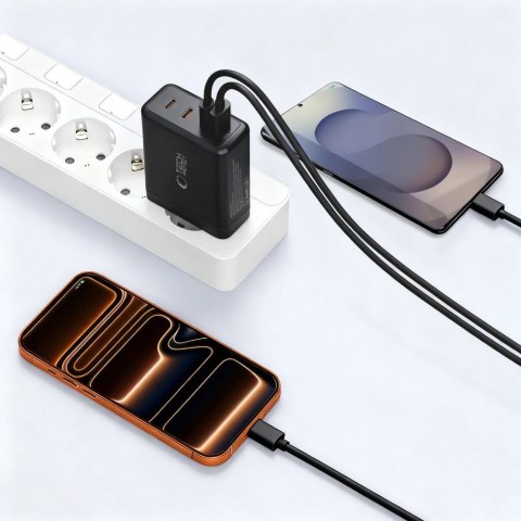 TECH-PROTECT NC140W-GAN 4-PORT NETWORK CHARGER PD 140W / QC3.0 BLACK